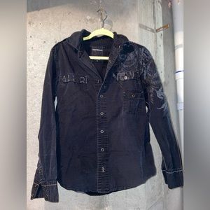 Calvin Klein black button up